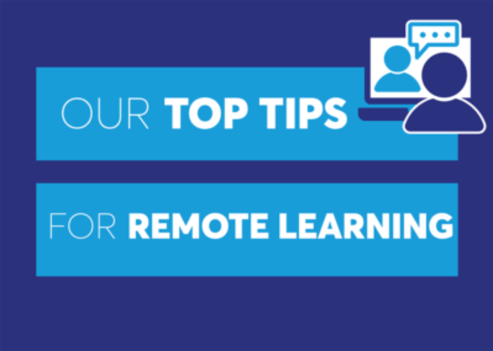 Top tips for remote learning banner